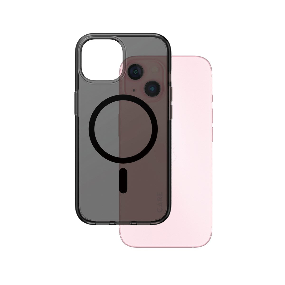 CARE by PanzerGlass® Flagship Case Urban Combat Smokey m. Sort MagSafe iPhone 15